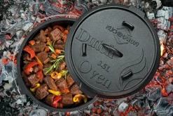 Küchenprofi Garnek żeliwny z akcesoriami do używania na grillu i nad ogniskiem / 3,5 l
