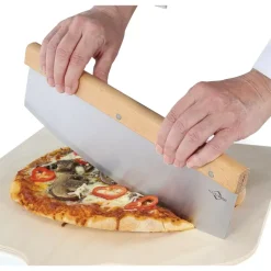 KÜCHENPROFI | nóż do pizzy, stal nierdzewna/drewno bukowe, 32 cm