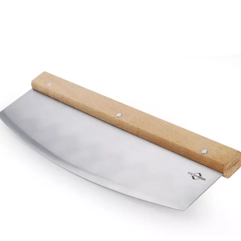 KÜCHENPROFI | nóż do pizzy, stal nierdzewna/drewno bukowe, 32 cm