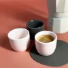 KELA BOB Kieliszki do jajek 2 szt. / ciemnoszare / porcelana / FreeForm
