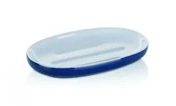 KELA ISABELLA Ceramiczna mydelniczka 13,5 x 8,5 cm / granatowa