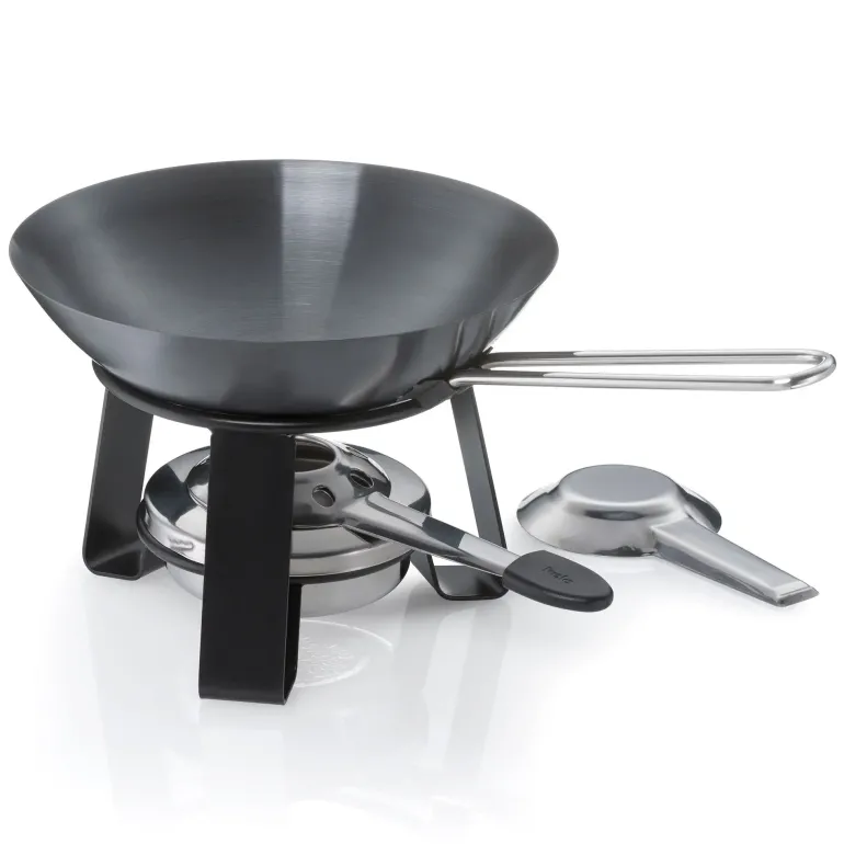KELA | Joy | mini-wok z podgrzewaczem, stal, 18 cm