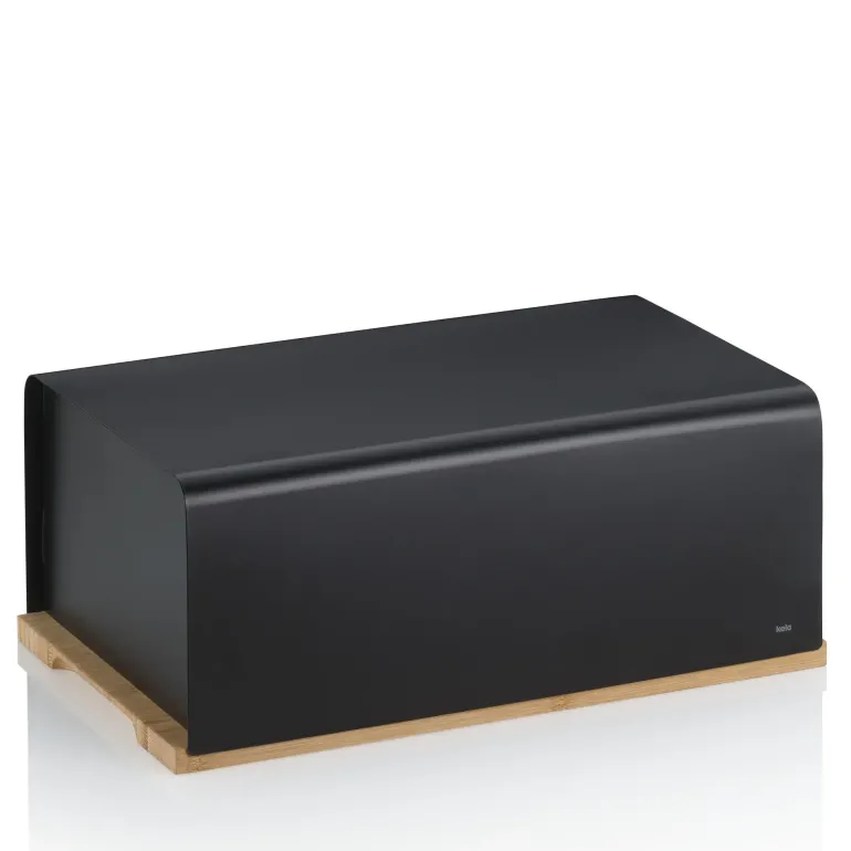 KELA | Kiril | chlebak, metal/bambus, 38 x 23 x 16 cm