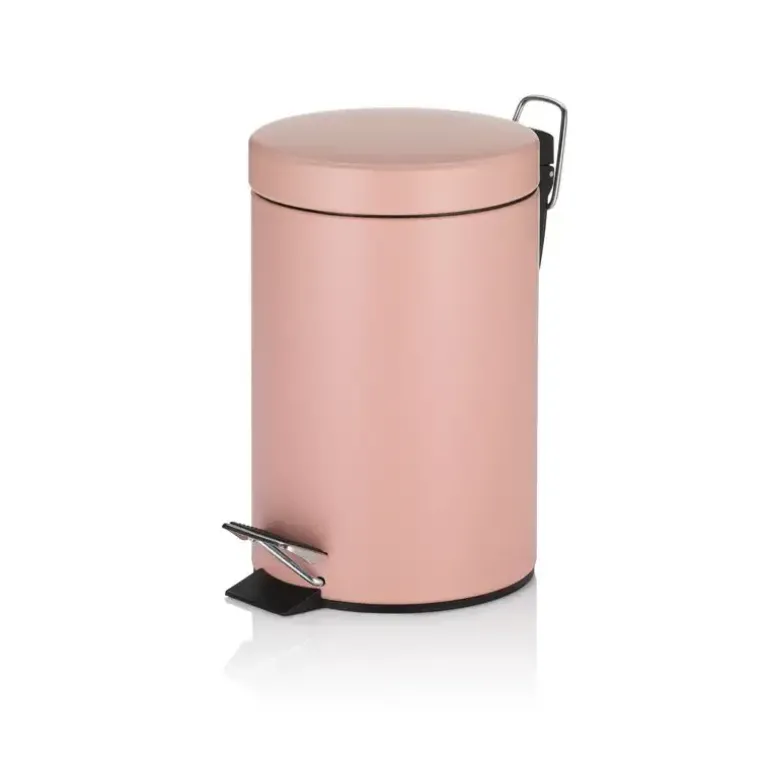KELA Kosz na śmieci otwierany pedałem ROSE różowy, matowy 3,0 l / FreeForm