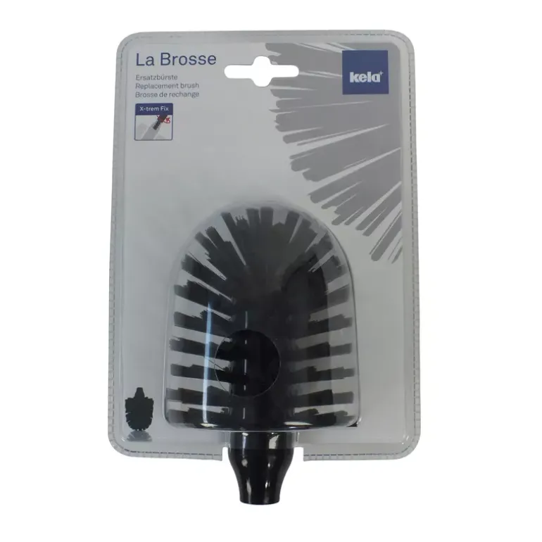 KELA | La Brosse | główka szczotki do sedesu, śred. 8 cm, czarna