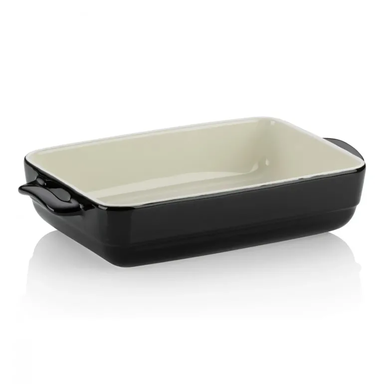 KELA MALIN Żaroodporne, ceramiczne naczynie do zapiekania 32 x 19 x 6,5 cm / czarne