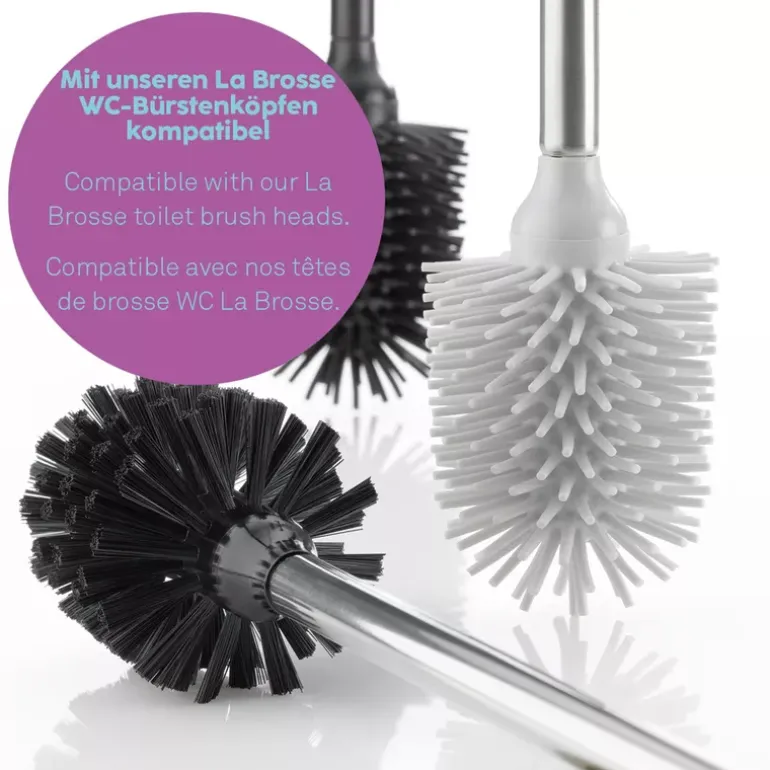 KELA | Sterling | zestaw do WC, ceramika/stal nierdzewna, śred. 10,5 x 45 cm