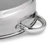 KönigHOFFER BARI SILVER Komplet garnków z pokrywkami + patelnia głęboka 8 el / stal nierdzewna