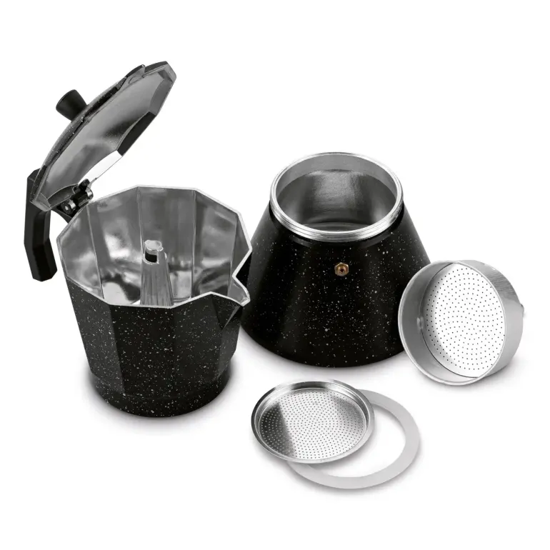 KÖNIGHOFFER BLACK GRANITE MARBLE Kawiarka do espresso 720 ml / 12 filiżanek