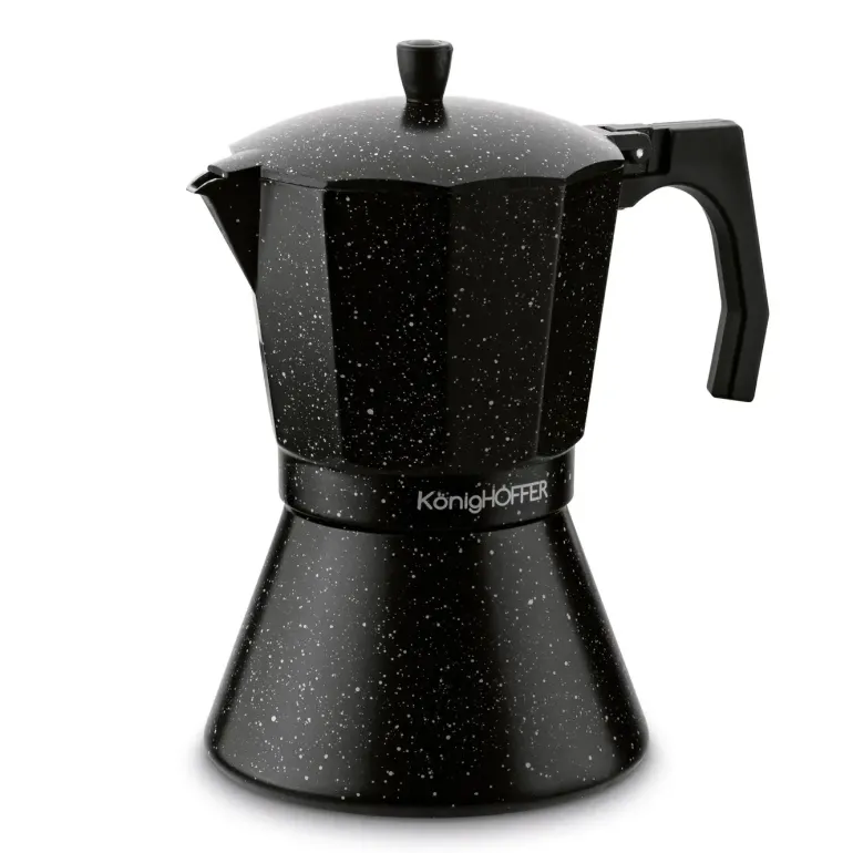 KÖNIGHOFFER BLACK GRANITE MARBLE Kawiarka do espresso 720 ml / 12 filiżanek