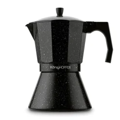 KÖNIGHOFFER BLACK GRANITE MARBLE Kawiarka do espresso 720 ml / 12 filiżanek