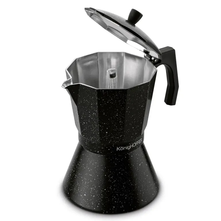 KÖNIGHOFFER BLACK GRANITE MARBLE Kawiarka do espresso 720 ml / 12 filiżanek