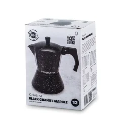 KÖNIGHOFFER BLACK GRANITE MARBLE Kawiarka do espresso 720 ml / 12 filiżanek