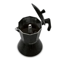 KÖNIGHOFFER BLACK GRANITE MARBLE Kawiarka do espresso 450 ml / aluminium