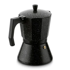 KÖNIGHOFFER BLACK GRANITE MARBLE Kawiarka do espresso 450 ml / aluminium