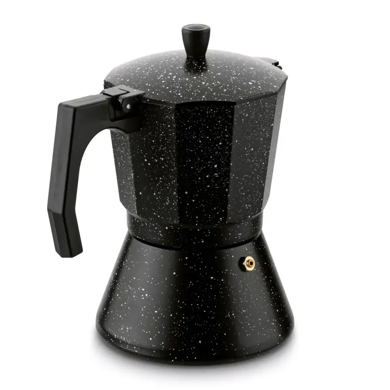 KÖNIGHOFFER BLACK GRANITE MARBLE Kawiarka do espresso 450 ml / aluminium