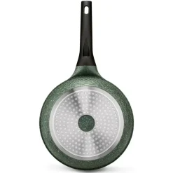KönigHOFFER GREEN HUSK Patelnia granitowa 24 cm + pokrywka szklana TADAR / indukcja