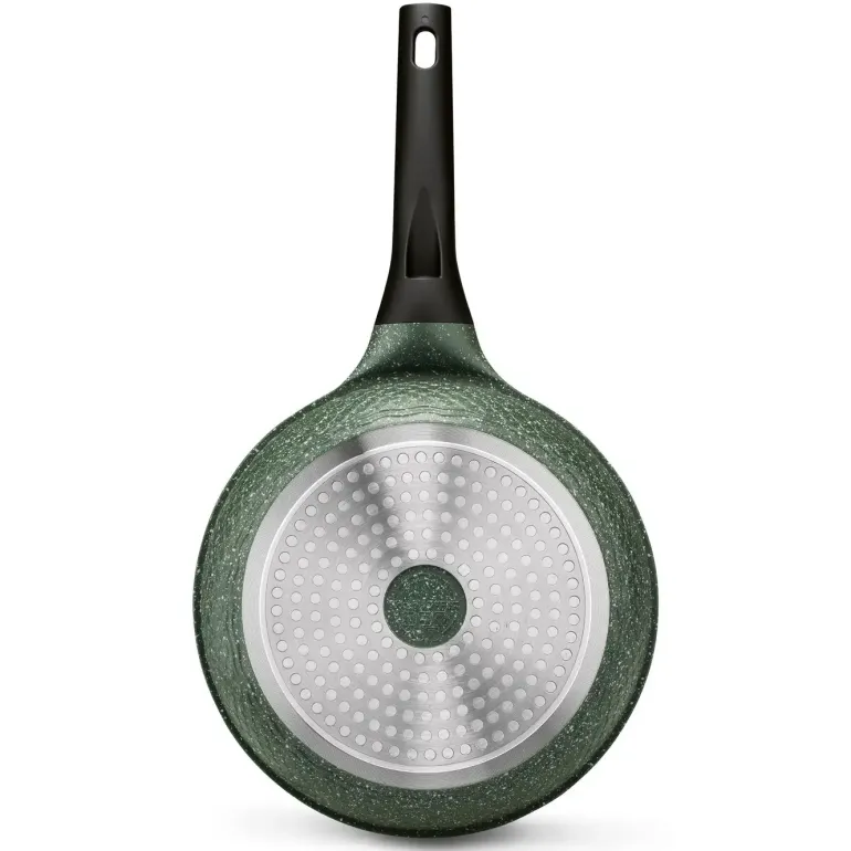 KönigHOFFER GREEN HUSK Patelnia granitowa 24 cm + pokrywka szklana TADAR / indukcja
