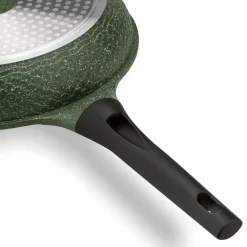 KönigHOFFER GREEN HUSK Patelnia granitowa 24 cm + pokrywka szklana TADAR / indukcja