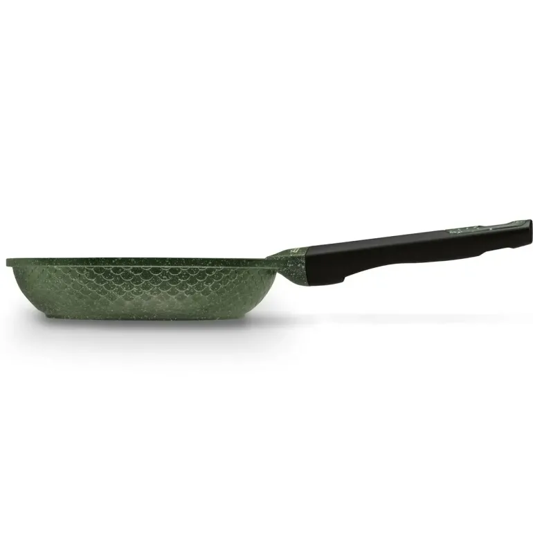 KönigHOFFER GREEN HUSK Patelnia granitowa 20 cm + pokrywka uniwersalna TADAR / indukcja