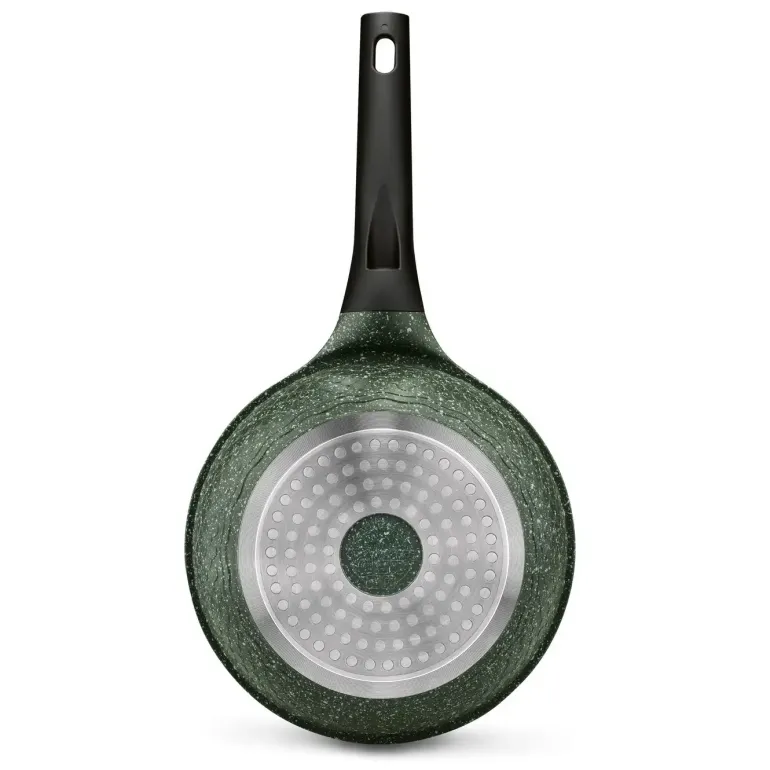 KönigHOFFER GREEN HUSK Patelnia granitowa 20 cm + pokrywka uniwersalna TADAR / indukcja