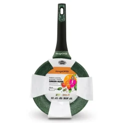 KönigHOFFER GREEN HUSK Patelnia granitowa 20 cm + pokrywka uniwersalna TADAR / indukcja