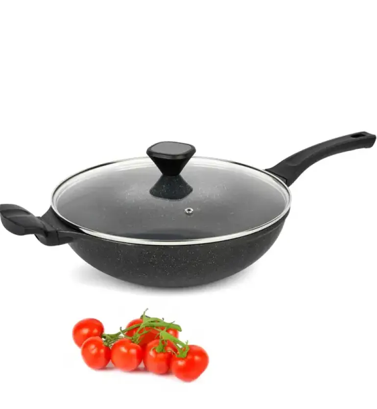 KönigHOFFER KENJI Wok z pokrywką Ø30cm z powłoką non-stic