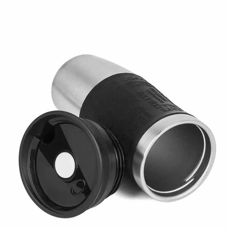 KönigHOFFER LOARA Kubek termiczny 400 ml czarny / stal nierdzewna