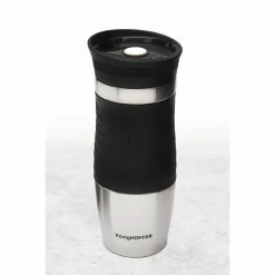 KönigHOFFER LOARA Kubek termiczny 400 ml czarny / stal nierdzewna