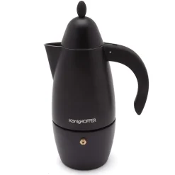 KÖNIGHOFFER PRESTIGIO BLACK Kawiarka do espresso 300 ml / 6 filiżanek / aluminium