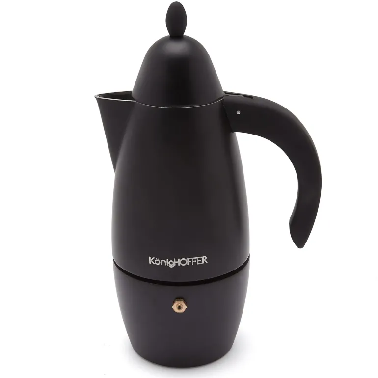 KÖNIGHOFFER PRESTIGIO BLACK Kawiarka do espresso 300 ml / 6 filiżanek / aluminium