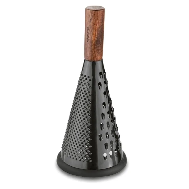 KönigHOFFER TARKA STOŻKOWA DARK CZARNA AKACJOWA RĄCZKA 27.5X12CM