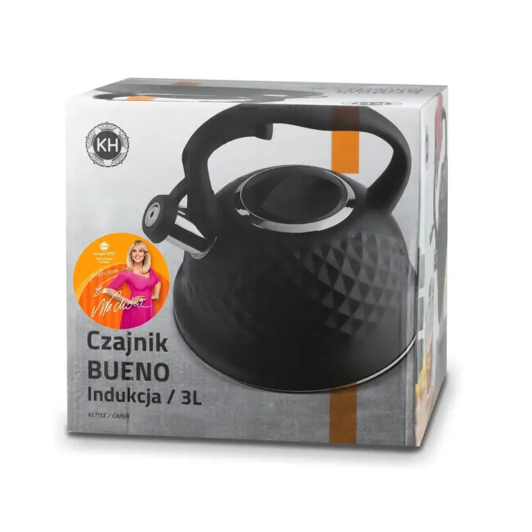 KonigHOFFER Bueno Czajnik ze stali nierdzewnej 3 l / Czarny mat