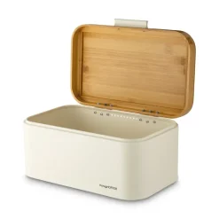 KONIGHOFFER CAPRI Chlebak stalowy 30,5x18x14 cm / kremowy