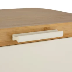 KONIGHOFFER CAPRI Chlebak stalowy 30,5x18x14 cm / kremowy