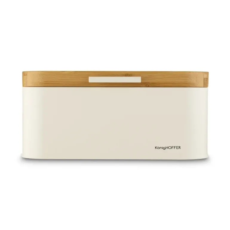 KONIGHOFFER CAPRI Chlebak stalowy 30,5x18x14 cm / kremowy