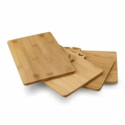 KONIGHOFFER CEDAR Zestaw 4 desek do krojenia ze stojakiem 29x21x7 cm / drewno bambusowe