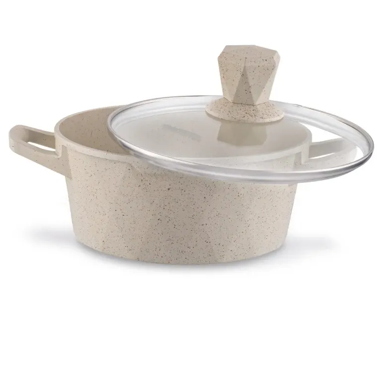 KONIGHOFFER CORTE Zestaw garnków z pokrywkami 8 elementów / aluminium / indukcja / powłoka non-stick