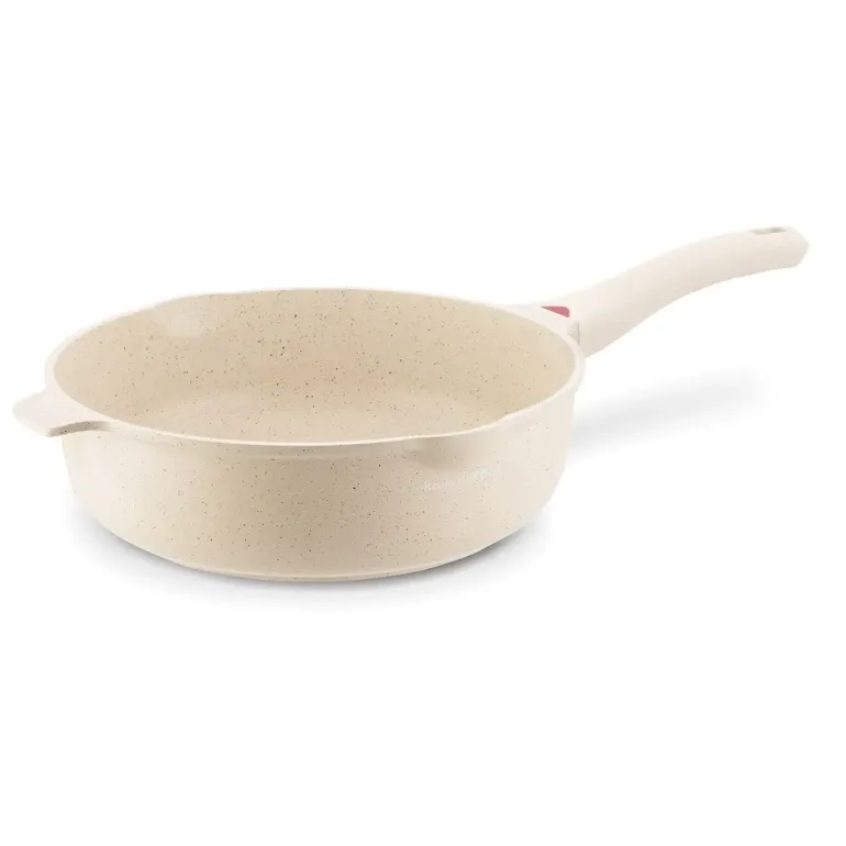 KONIGHOFFER CREAMY MARBLE Patelnia głęboka z pokrywką 28x8,5 cm / indukcja