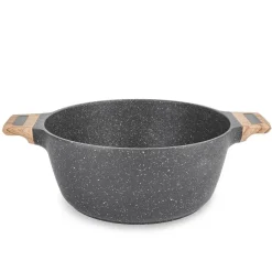KonigHOFFER FEGATO Garnek granitowy z pokrywką 6,2 L / Greblon C3 Granite