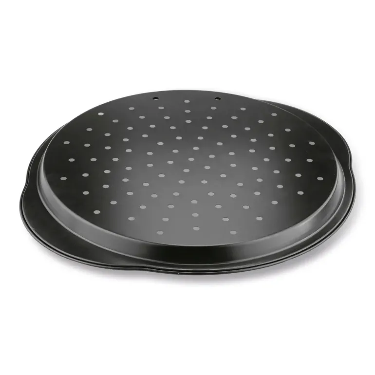 KONIGHOFFER FORMA DO PIZZY BLACK Z UCHWYTAMI 37X33X2CM