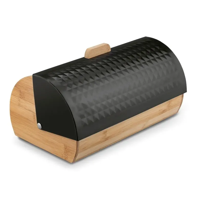 KONIGHOFFER GEOMETRIC CHLEBAK BAMBUSOWY CZARNY 36X25X16,8CM