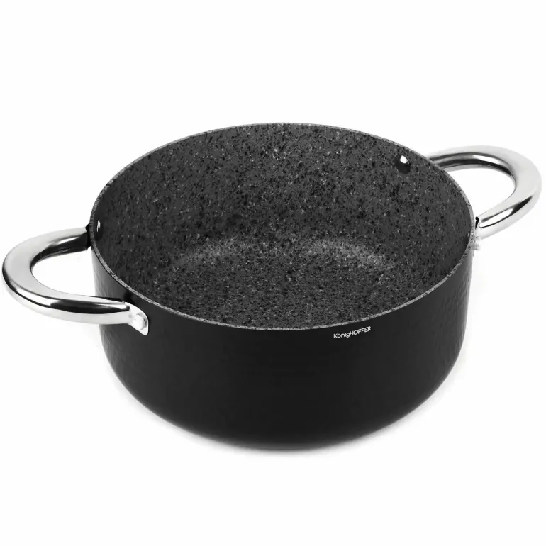 KonigHOFFER HARRISON Garnek z pokrywką 24 cm / powłoka Multistone / indukcja