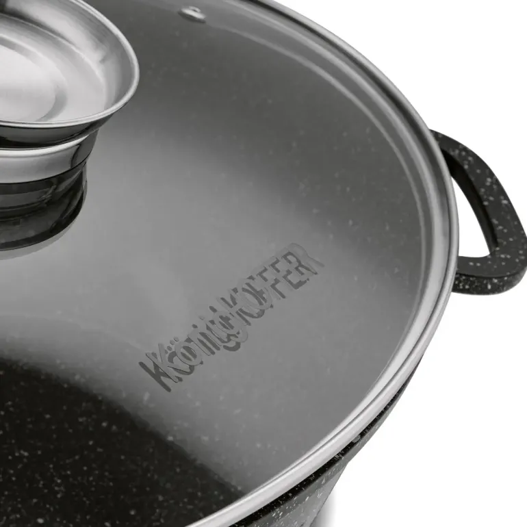 KonigHOFFER KINGSTONE Brytfanna owalna 8 l z aromatyzerem / powłoka ceramiczna