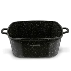 KONIGHOFFER KINGSTONE GARNEK CERAMICZNY 28 CM KWADRATOWY Z AROMATYZEREM I 2 NAKŁADKI