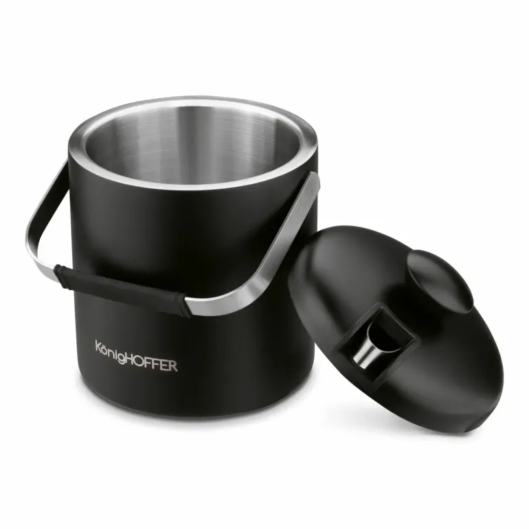 KONIGHOFFER LUGO WIADERKO DO LODU 1,3 L ZE SZCZYPCAMI / CZARNY MAT