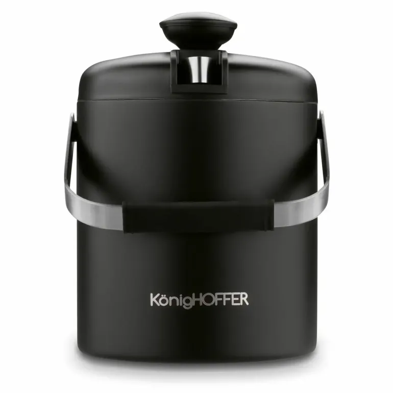 KONIGHOFFER LUGO WIADERKO DO LODU 1,3 L ZE SZCZYPCAMI / CZARNY MAT