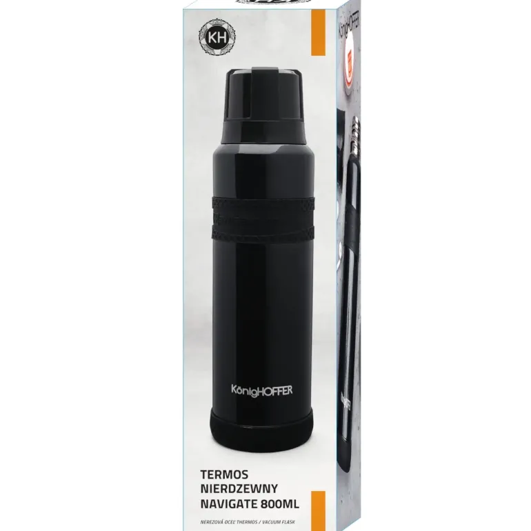 KonigHOFFER NAVIGATE Termos nierdzewny 800 ml / czarny