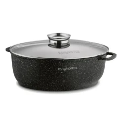 KONIGHOFFER POLLO BRYTFANNA Z AROMATYZEREM 8 L OWALNA / ALUMINIUM