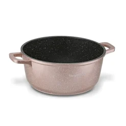 KONIGHOFFER POLLO ROSE GOLD Zestaw garnków z pokrywkami 8 el + 2 nakładki na uchwyty / indukcja